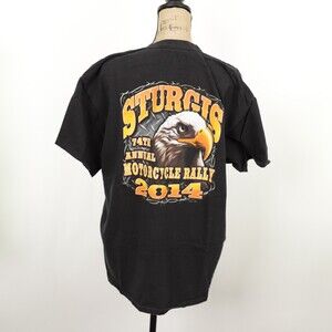 Sturgis 74th Annual Motorcycle Rally 2014 t shirt Black Hills South Dakota XL